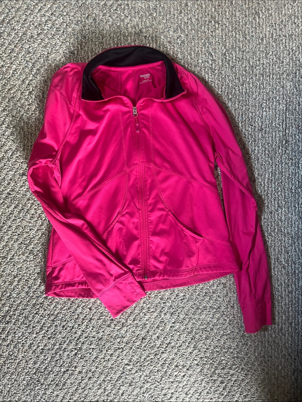 Danskin Hot Pink Full-Zip Performance Jacket